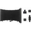 No Microphone Isolation Shield Mic Shield Pieghevole con Triplo Isolamento Acu5281