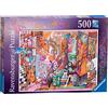 Ravensburger - Puzzle La stanza della studentessa, 500 Pezzi, Idea regalo, per Lei o Lui, Puzzle Adulti