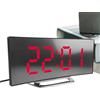Generic Sveglia digitale, display a LED, 17 x 7,1 x 3,2 cm, design compatto e moderno, orologio da comodino per camera da , dormitorio, cucina, bagno, adolescenti, ragazzi, ragazze, studenti, anziani