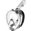 CRESSI dal 1946 - Duke Action Full Face Mask - Maschera Integrale CO2 Sicuro Grande Visione Snorkeling no Fog con Tubo Dry e Supporto Action Cam - Trasparente/Acquamarina - M/L - Unisex