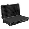 Wiltec Valigetta porta armi 137,8 x 38,3 x 17,5 cm, Custodia Trolley per fucili, interno imbottito antiurto, per aereo