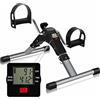 Roses77 Pedali statici anziani con schermo LCD - Mini cyclette pieghevole che aiuta la circolazione, pedalatore con resistenza regolabile per ginnastica passiva ed esercizio domestico