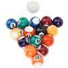 Ejoyous Set di Palline da Biliardo Mini Palline da Biliardo in Resina 16 Pezzi 32 Mm Rotonde Bilanciate con 15 Numerate e 1 Stecca per Bambini Sala Giochi per Famiglie Tavolo da Bar Gioco