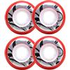 JCXYL EV Ruote per Pattini in Linea 85A per Interni ed Esterni, per Pattinaggio Liscio, per campi Sportivi, 72 mm, 76 mm, 80 mm, Confezione da 4,Rosso,80MM