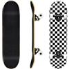 Generic Skateboard completo standard a 7 strati da 78,7 cm, monopattini concavi a doppio calcio, con camion in lega di alluminio, per bambini, adolescenti, uomini e donne