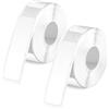 Tinoaly 2pz Rotoli di Nastro Etichettatrice per Phomemo D30, 40x14mm Nastro Etichette Autoadesivo Impermeabile Carta Termica Adesivi Etichette Termiche per Ufficio Casa Scuola (Bianco)