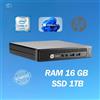 HP PC DESKTOP HP 600 G1 MINI INTEL I7 RAM 16GB SSD 1TB WIN 11 PRO RICONDIZIONATO