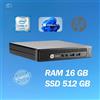 HP PC DESKTOP HP 600 G1 MINI INTEL I7 RAM 16GB SSD 512GB WIN 11 PRO RICONDIZIONATO