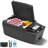 VEVOR Frigorifero a Compressore per Auto, Frigorifero 20L Compatibile per Tesla Model 3 Congelatore Portatile Controllo APP 12V/24V DC, da -16℃ a 10℃, Frigo Elettrico Congelatore per Campeggio