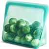 stasher Sacchetti in silicone per alimenti, Stand Up Bag (Aqua) | Sacchetti riutilizzabili per congelatore | Sacchetto con cerniera lavabile | 24,1 x 17,8 x 3,2 cm / 1,6 l