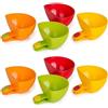 Nisone Set di 8 supporti a pinza assortiti per salsa di pomodoro, sale, aceto, zucchero, spezie