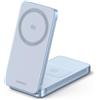 Ugreen Caricatore wireless UGREEN MagFlow 2-in-1 Qi2.2, 25W, Blu, compatto, con angolo regolabile