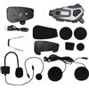 Gistuch Videocamera impermeabile per casco da moto IPX8 con auricolari Bluetooth, registratore video HD 1080p, cuffie wireless e riduzione intelligente del rumore