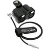 OEM Adattatore da 5 pin a doppio connettore XLR con messa a terra, compatibile con le videocamere RED V-Raptor, ARRI Alexa e Z-CAM E2, Audio-Box, da connettore maschio a 5 pin a connettore femmina XLR a 3 pin.