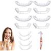 BIVYAX 3 Paia Faccette Dentali Professionali, Denti Finti da Applicare da Soli Universali Superiore e Inferiore, Soluzione Pratica per Denti Cattivi e Imperfetti, Clip Dentali per Uomini e Donne
