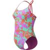 SPEEDO GIRLS ALLOVER LANE LINE BACK Costume da bagno Bambina