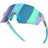 MAGICSHINE OCCHIALI WINDBREAKER BIANCO/AZZURRO - LENTE AZZURRA Sportivi
