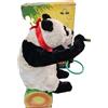 Giocattolo vintage in latta cinese panda che fa le bolle a batteria ME 781