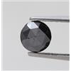 NATURAL ROSE CUT DIAMONDS Diamante Naturale Nero Rotondo Portamonete 0.85 KT 5.8 MM A Fare Sottile Jewelry