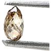 NATURAL ROSE CUT DIAMONDS Diamante Naturale 0.24tcw Luminoso Marrone Luccicante Forati Taglio Briolette A