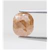 NATURAL ROSE CUT DIAMOND Earthmine Diamante Naturale 1.46tcw 6.8 X 5.8 MM Arancio Pesca Colore Ovale Rosa