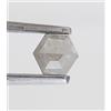 NATURAL ROSE CUT DIAMONDS 0.40CTS 4.3MM Esagonale Forma Portamonete Diamante Sfuso, Naturale Color Argento