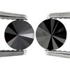 Sparkling Fancy Diamonds Coppia Di Diamanti Rotondi 1.8Mm Diamanti Naturali Coppia Di Diamanti Neri Fancy