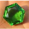 430 CT Naturale Topazio Brasiliano Verde Esagonale Forma Certificato Raro Loose