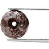 NATURAL ROSE CUT DIAMONDS Big Rotondo Diamante Naturale Perlina 4.04TCW 8.4 MM Cioccolato Marrone Perno