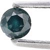 Surat*Diamond*City Diamante Naturale Goccia Naturale 0.10ct Verde Grigio