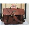 Fatto a mano Borsa A Tracolla In Pelle Vintage Pro Messenger Per Laptop Marrone Naturale