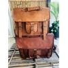 Fatto a mano Handmade Leather Borsa Messenger Marrone A Tracolla Mini Laptop Satchel