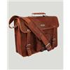Fatto a mano 18 " Uomo Tutti Ottimo Bull pelle Vintage Borsa Laptop Cartella Borsa Valigetta