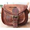 Fatto a mano Borsa Vintage Donna Handmade Vera Pelle Marrone Tracolla Crossbody Fatta A Mano