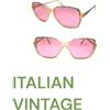 Piave Occhiali da sole donna VINTAGE anni 80's plastica lente rosa Made Italy PIAVE