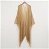 Cardigan Scollo Profondo Donna Unbranded In Maglia Con Nappine Wrap Dorata