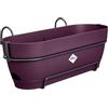 Elho Vibia Campana Trough Allin1 50 - Fioriera per Balcone - Ø 50.4 x H 17.7 cm - Porpora Acero