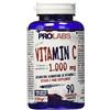PROLABS VITAMINA C 1000 - 1000 mg per Compressa | Supporto Sistema Immunitario, Energia e Antiossidante | Collagene e Assorbimento Ferro | Alta Qualità e Purezza | Vegan | 90 CPR