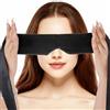 Andibro Maschera per gli occhi in raso Maschera per dormire morbida Confortevole protezione oscurante regolabile Protezione per gli occhi da viaggio Maschera per gli occhi per donne Uomini (nero)