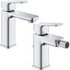 SET MISCELATORI GROHE DICE LAVABO TAGLIA M E BIDET S CROMATO