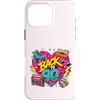 Funny Nineties 90s Costume Party Back to Custodia per iPhone 16 Pro Max Retro Back to 90s Cassette Boombox Roller Skate Cube