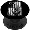 Grandio Design Archery Archer Bow And Ar Bowhunter USA Flag Hunter Archer Tiro con l'arco Bowhunting Man PopSockets PopGrip Adesivo