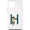 Timowo Studio Custodia per iPhone 12 mini Giraffa Diploma Lettera H Alfabeto Animale
