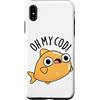 Punny Bone Custodia per iPhone XS Max Oh My Cod Divertente Pesce Pun