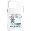 School Psychologist Mental Health Custodia per iPhone 16 Pro Max Data-Driven Empathy-Led School Psychologist Brain Graphic