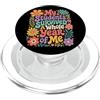 Funny Teacher Appreciation End Day Of Sc Il mio studente è sopravvissuto a tutto lanno di me lultimo giorno insegnante di PopSockets PopGrip per MagSafe