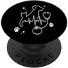 Vet Tech Designs Vet Tech Heartbeat Cane Gatto PopSockets PopGrip Adesivo