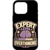 Jimbeels Custodia per iPhone 16 Pro Expert Level Overthinking Umorismo agenda