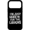 Official Comedy Show Gifts Custodia per iPhone 17 Pro Max Sono solo qui per le risate Comedy Club Umorismo Scherzo Comico