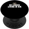 No Longer Living In Sin Wedding Gift Matrimonio divertente coppia di nozze non vive più nel peccato PopSockets PopGrip Adesivo